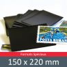 Pochettes simple soudure - Lxh:150x220mm (Fond noir)